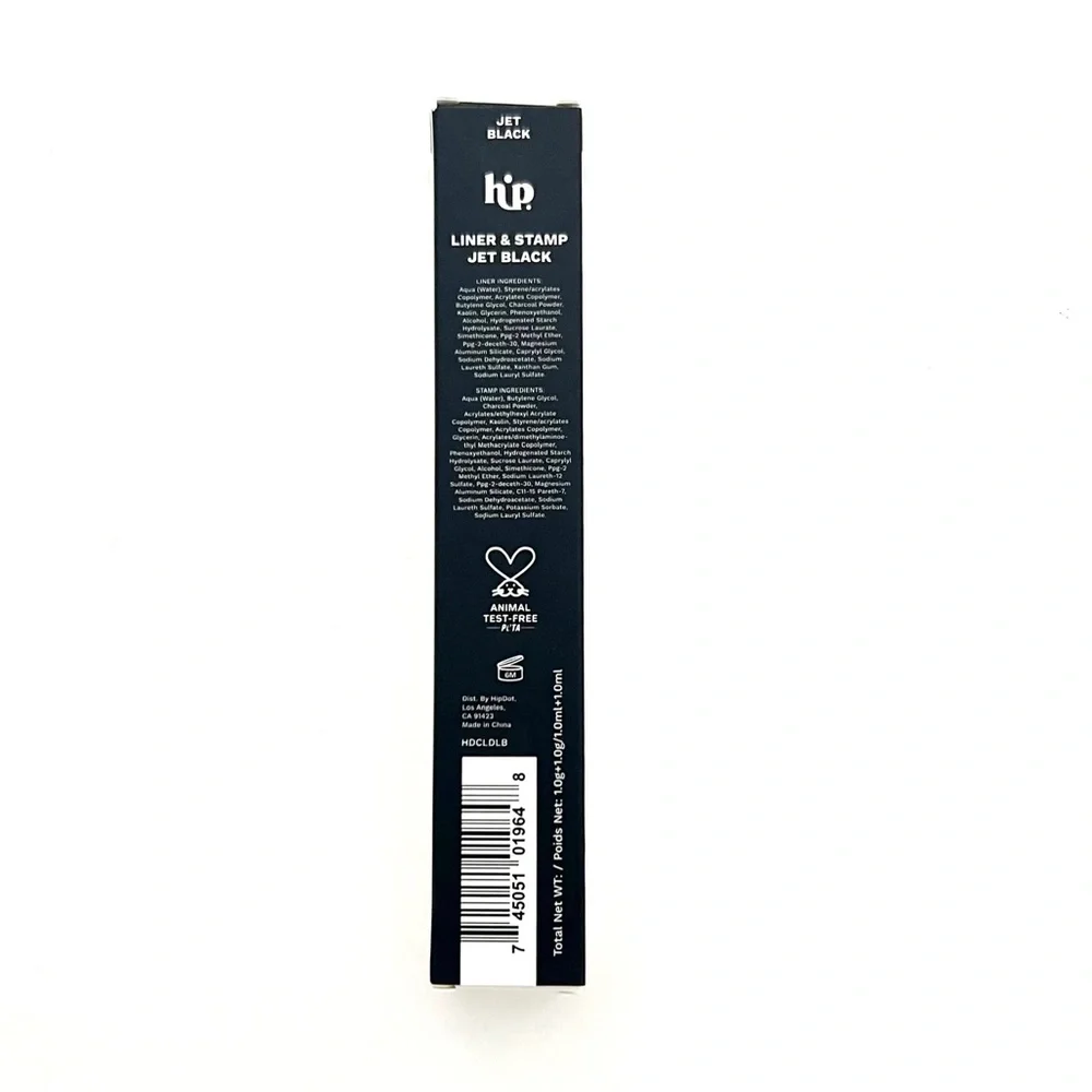 HIPDOT Jet Black Stamp + Thick Liner Black NIB